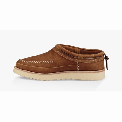 Chinelos UGG Nubuck Campfire Slip-On Homem Marrom | PT-TQRMI